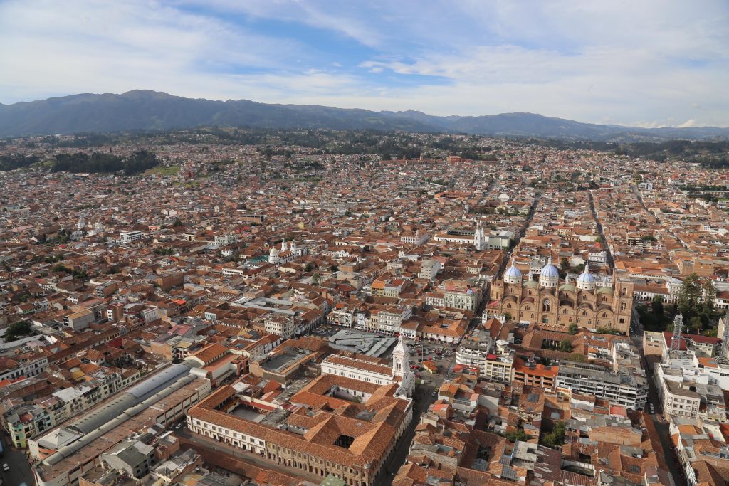 Vista área de Cuenca patrimônio cultural da Humanidade